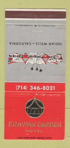 Matchbook Cover - Erawan Garden Hotel Indian Wells CA 30 Strike
