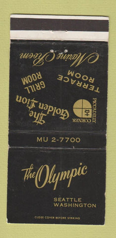 Matchbook Cover - Olympic Hotel Seattle WA WEAR 30 Strike