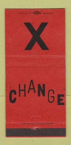 Matchbook Cover - Exchange Club Casino Beatty NV Amargosa Restaurant 30 Strike