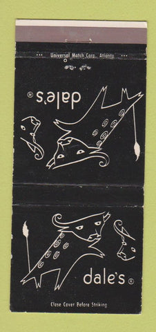 Matchbook Cover - Dale's Birmingham Montgomery AL Atlanta GA 30 Strike
