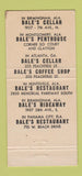 Matchbook Cover - Dale's Birmingham Montgomery AL Atlanta GA 30 Strike