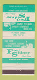 Matchbook Cover - Fort Sidney Motor Hotel Sidney NE 30 Strike