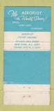 Matchbook Cover - Soviet Airlines New York City Moscow Russia 30 Strike