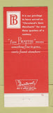 Matchbook Cover - HW Beattie and Sons Gems Cleveland OH 30 Strike
