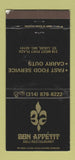 Matchbook Cover - Bon Appetit Restaurant St Louis MO 30 Strike