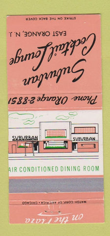 Matchbook Cover - Suburban Cocktail Lounge East Orange NJ 30 Strike