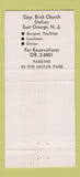 Matchbook Cover - Suburban Cocktail Lounge East Orange NJ 30 Strike