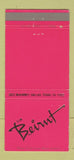 Matchbook Cover - Club Beirut Dallas TX 30 Strike