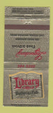 Matchbook Cover - Library Buttery and Pub Las Vegas NV 30 Strike