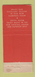 Matchbook Cover - Fair Grounds Hotel Allentown PA WEAR 21 Strike Feature