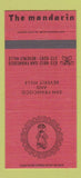 Matchbook Cover - The Mandarin San Francisco Beverly Hills CA 30 Strike