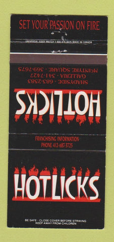 Matchbook Cover - Hotlicks Pittsburgh? 30 Strike