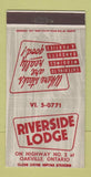 Matchbook Cover - Riverside Lodge Oakville ON restaurant 30 Strike