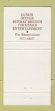 Matchbook Cover - Danville Hotel Restaurant Danville CA 30 Strike