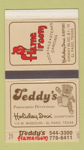 Matchbox - Teddy's Holiday Inn El Paso TX Flame Room