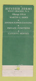 Matchbook Cover - Mayfair Farms West Orange NJ 21 Strike Feature