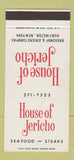 Matchbook Cover - House of Jericho Restaurant Huntington NY 30 Strike