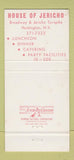 Matchbook Cover - House of Jericho Restaurant Huntington NY 30 Strike