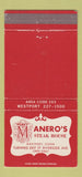 Matchbook Cover - Manero's Steak House Westport CT 30 Strike