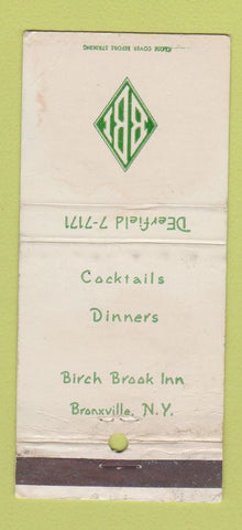 Matchbook Cover - Birch Brook Inn Bronxville NY WEAR 30 Strike