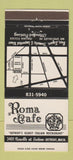 Matchbook Cover - Roma Cafe Detroit MI Italian 30 Strike