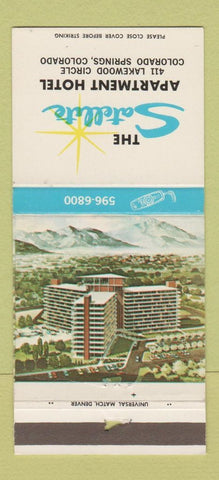 Matchbook Cover - Satellite Apartment Hotel Colorado Springs WORN 30 Strike