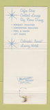 Matchbook Cover - Satellite Apartment Hotel Colorado Springs WORN 30 Strike
