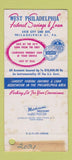 Matchbook Cover - West Philadelphia PA Savings and Loan SAMPLE WEAR 30 Strike