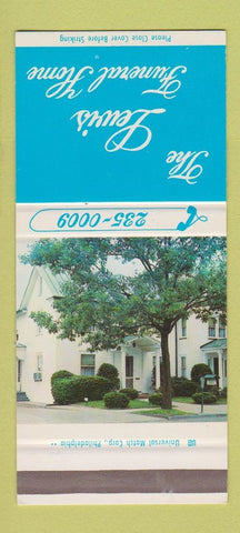Matchbook Cover - Lewis Funeral Home Moorestown NJ 30 Strike