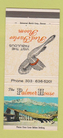 Matchbook Cover - Palmer House Colorado Springs Best Western 30 Strike