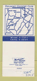 Matchbook Cover - Philmont Country Club Huntingdon Valley PA 30 Strike
