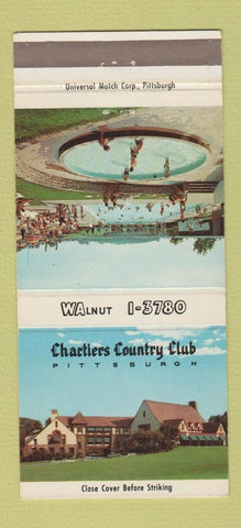 Matchbook Cover - Chartiers Country Club Pittsburgh PA 30 Strike