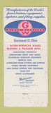 Matchbook Cover - Globe Wernicke Office Furniture Cincinnati OH 30 Strike
