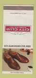 Matchbook Cover - City Club Men's Shoes WEAR 30 Strike