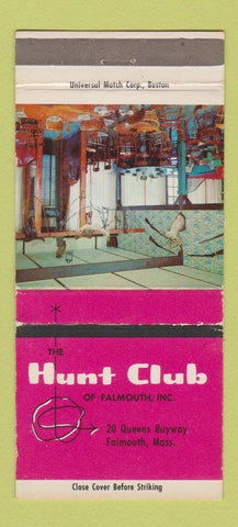 Matchbook Cover - Hunt Club Falmouth MA WEAR 30 Strike