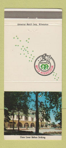 Matchbook Cover - Wisconsin Club Milwaukee WI 30 Strike