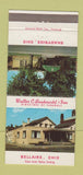 Matchbook Cover - Walter Bauknect Funeral Home Shadyside OH Bellaire 30 Strike