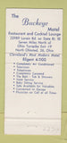 Matchbook Cover - Mount Rushmore Buckeye Motel North Olmsted OH 30 Strike