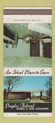 Matchbook Cover - Peoples Federal Savings and Loan Ardmore OK 30 Strike