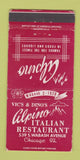 Matchbook Cover - Alpino Italian Restaurant Chicago IL 30 Strike