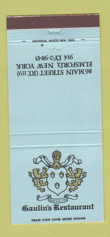 Matchbook Cover - Gaulin's Restaurant Elmsford NY 30 Strike