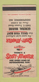 Matchbook Cover - Scott Atwater Boat Motors Independence MO WEAR 30 Strike
