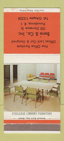 Matchbook Cover - Steelcase Office Furniture Bene Providence RI 30 Strike