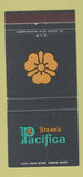 Matchbook Cover - Stear's Pacifica Beverly Hills CA 30 Strike