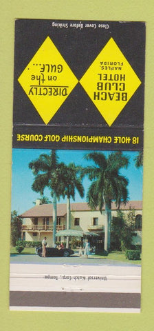 Matchbook Cover - Beach Club Hotel Naples FL 30 Strike