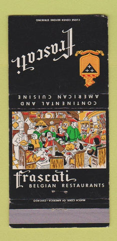 Matchbook Cover - Frascati Belgian Beverly Hills Hollywood Los Angeles 30 Strike