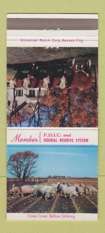 Matchbook Cover - Iowa Trust Savings Bank Estherville IA 30 Strike