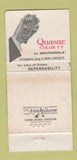 Matchbook Cover - Quasar Color RV Tele Rad Marceline MO WEAR 30 Strike