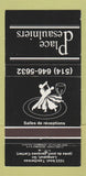 Matchbook Cover - Place Desaulniers Longueuil QC 30 Strike