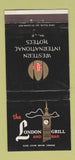 Matchbook Cover - London Grill and Bar Hotel Benson Portland OR 30 Strike